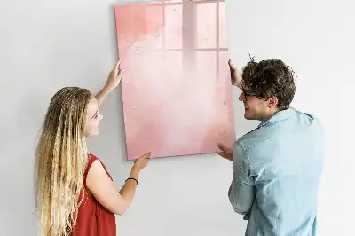 Magnettavla för ritning rosa marmormönstrad
