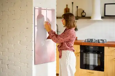 Magnettavla för ritning rosa marmormönstrad