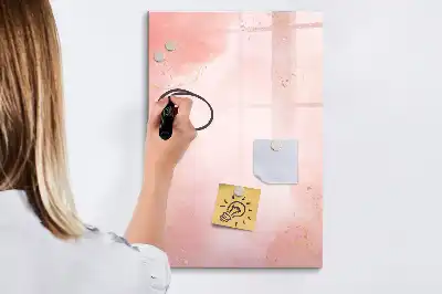 Magnettavla för ritning rosa marmormönstrad