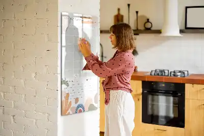 Månadsplanerare magnetisk tavla att rita på