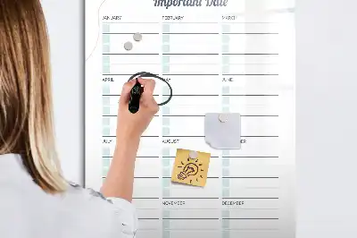 Magnettavla för ritning med motiv av viktiga datum