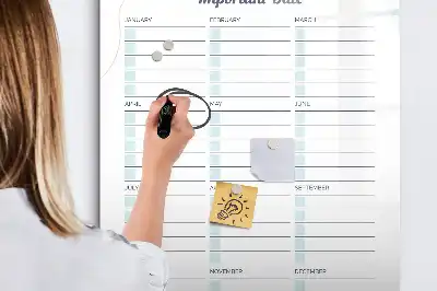 Magnettavla för ritning med motiv av viktiga datum