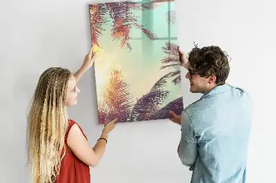 Tavla att skriva på med motiv av tropisk palm