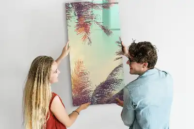 Tavla att skriva på med motiv av tropisk palm
