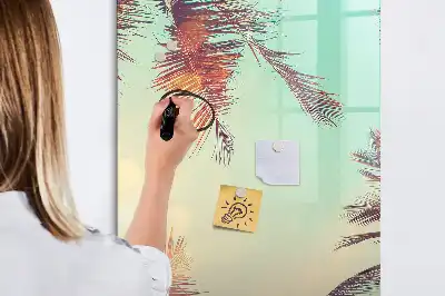 Tavla att skriva på med motiv av tropisk palm