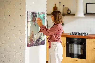 Tavla att skriva på med motiv av tropisk palm