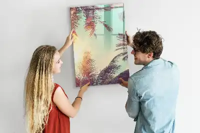 Tavla att skriva på med motiv av tropisk palm