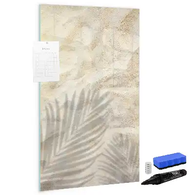 Magnettavla för ritning motiv med sand på stranden under sommaren