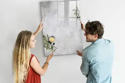 Tavla att skriva på i utförande betong och oliver