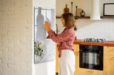 Tavla att skriva på i utförande betong och oliver