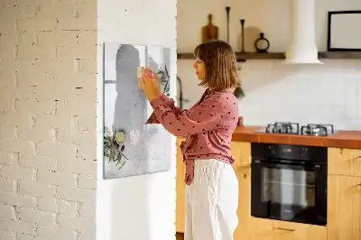 Tavla att skriva på i utförande betong och oliver
