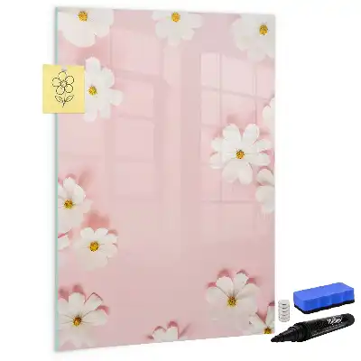Magnettavla för ritning motiv med blommor