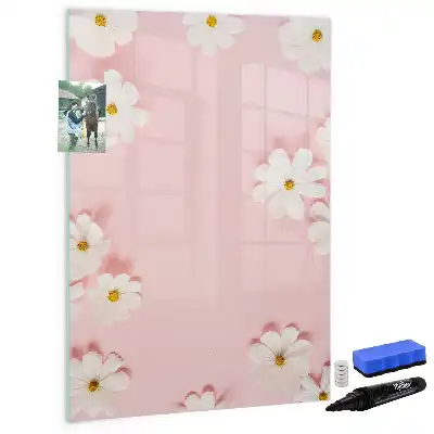 Magnettavla för ritning motiv med blommor