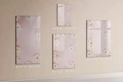 Magnettavla för ritning motiv med blommor
