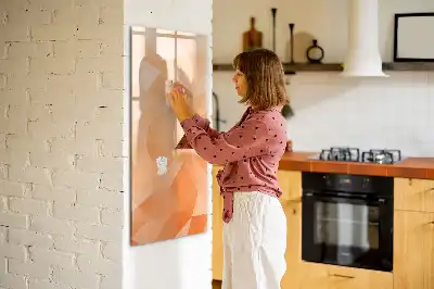 Tavla att skriva på med abstrakt triangelmotiv