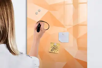 Tavla att skriva på med abstrakt triangelmotiv