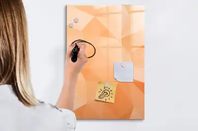 Tavla att skriva på med abstrakt triangelmotiv