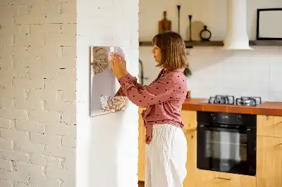 Magnettavla för teckningar gyllene blad