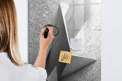 Tavla att skriva på med geometrisk abstraktion