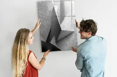 Tavla att skriva på med geometrisk abstraktion