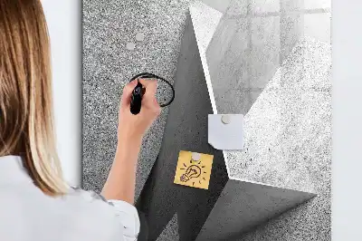 Tavla att skriva på med geometrisk abstraktion