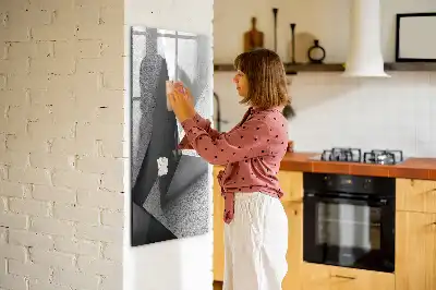 Tavla att skriva på med geometrisk abstraktion