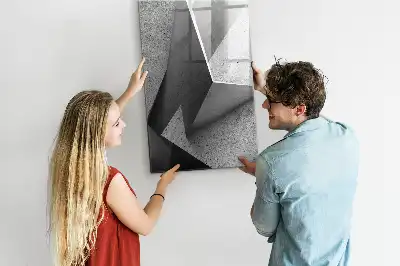 Tavla att skriva på med geometrisk abstraktion