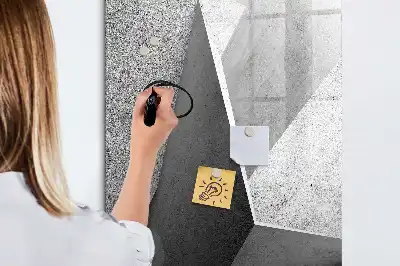 Tavla att skriva på med geometrisk abstraktion