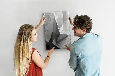 Tavla att skriva på med geometrisk abstraktion