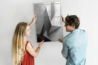 Tavla att skriva på med geometrisk abstraktion