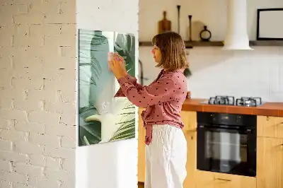 Magnettavla för ritning motivet tropisk monstera