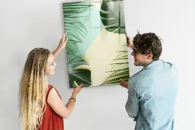 Magnettavla för ritning motivet tropisk monstera