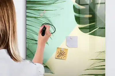 Magnettavla för ritning motivet tropisk monstera