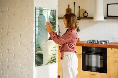 Magnettavla för ritning motivet tropisk monstera