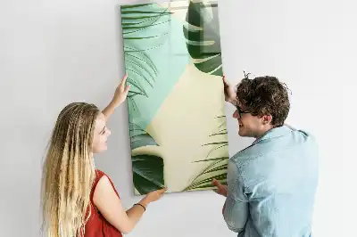 Magnettavla för ritning motivet tropisk monstera