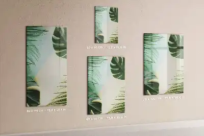 Magnettavla för ritning motivet tropisk monstera