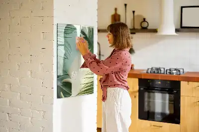 Magnettavla för ritning motivet tropisk monstera