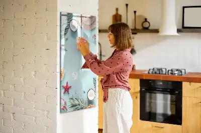 Magnettavla för ritning motiv sommarkomposition