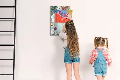 Magnettavla för ritning motiv sommarkomposition