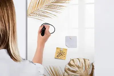 Magnettavla för ritning med motiv av gyllene blad