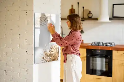 Magnettavla för ritning med motiv av gyllene blad