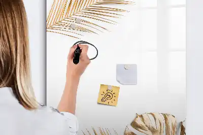 Magnettavla för ritning med motiv av gyllene blad