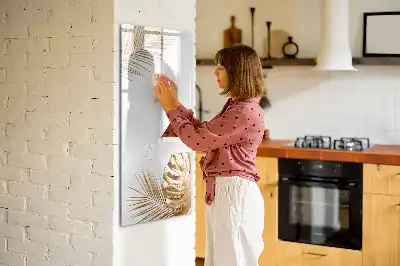 Magnettavla för ritning med motiv av gyllene blad