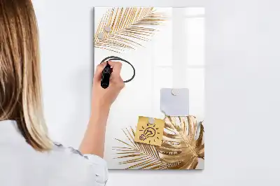 Magnettavla för ritning med motiv av gyllene blad