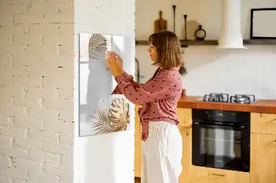 Magnettavla för ritning med motiv av gyllene blad