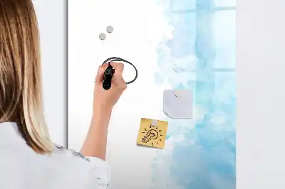 Skrivtavla motiv med akvarellfläckar