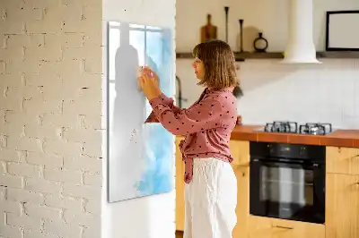 Skrivtavla motiv med akvarellfläckar
