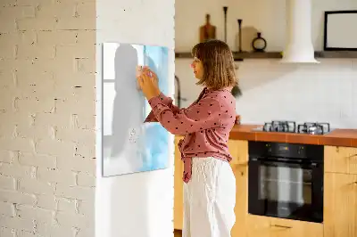 Skrivtavla motiv med akvarellfläckar