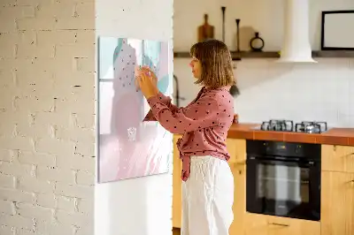 Magnettavla för ritning motiv med abstrakt mönster