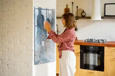 Skrivtavla med marmormönster